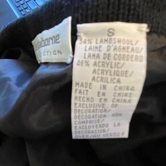 Vintage Lambswool Beaded Cardigan Holiday Party Sweater Small - Picture 6 of 6